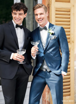 Hochzeitsanzüge in verschiedenem Blau von Wilvorst
